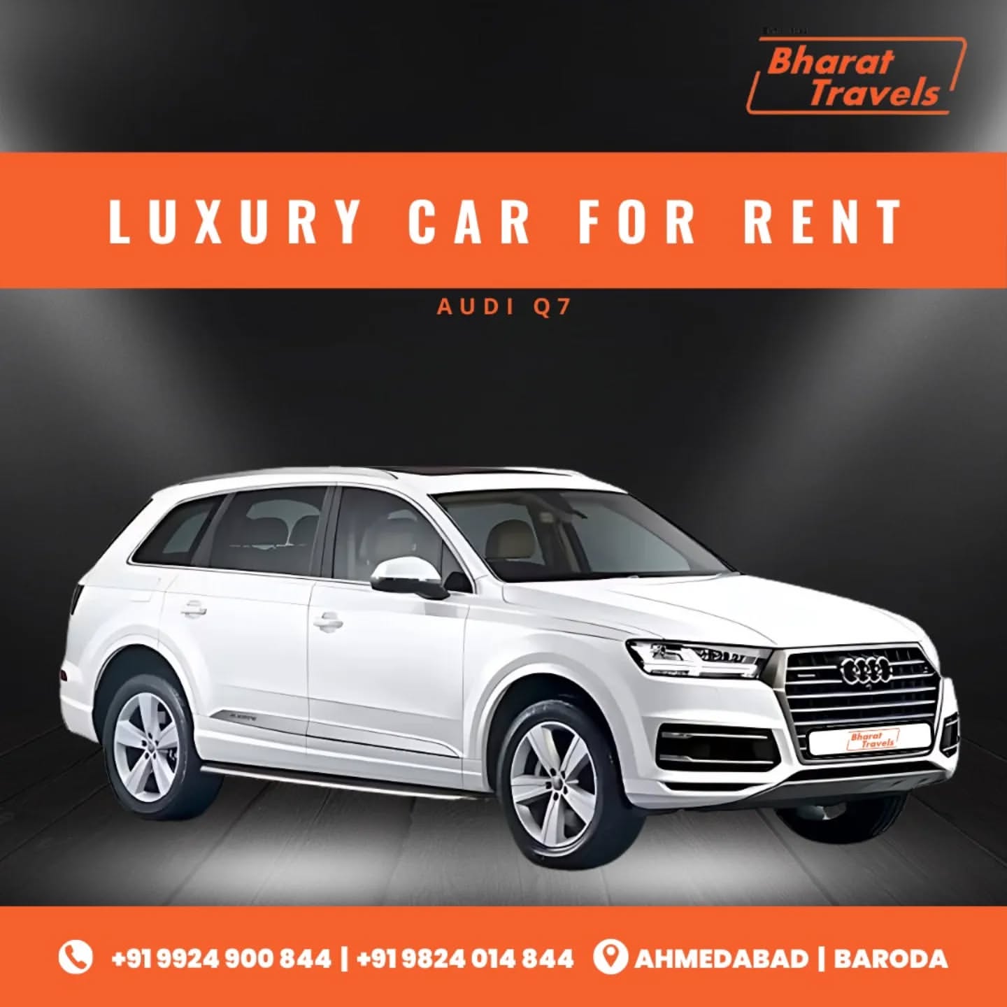 Audi  car rental in ahmedabad